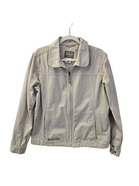 Columbia Stonewashed Granite Cloth Canvas Full Zip Jacket Size Large